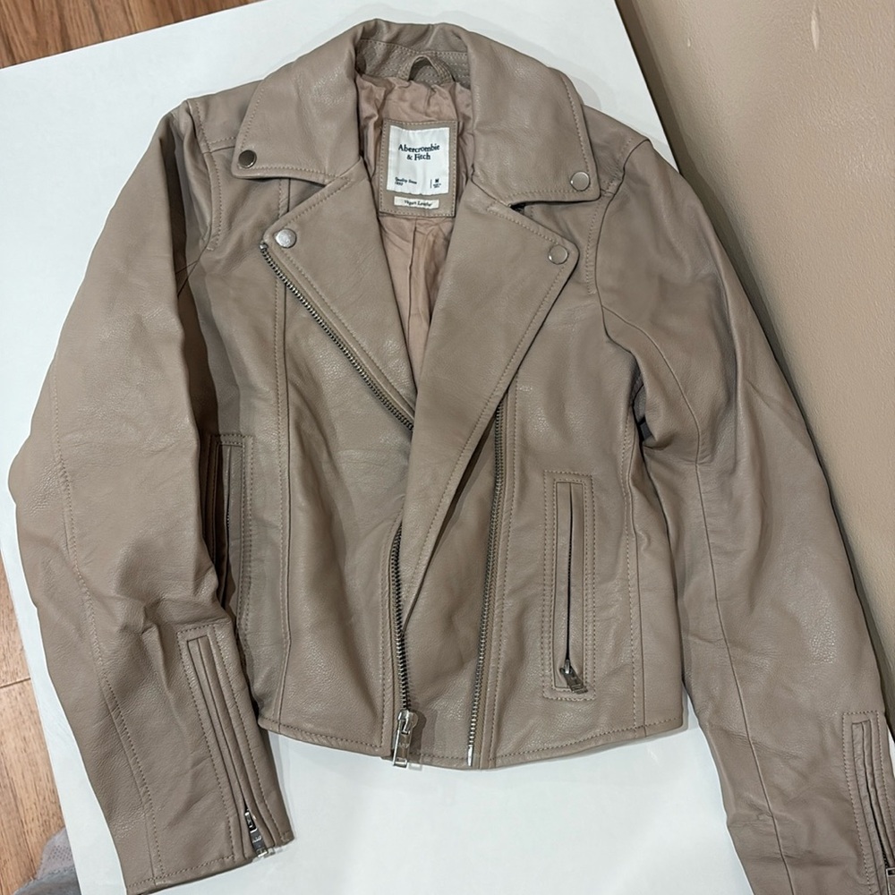 Abercrombie and Fitch leather jacket
